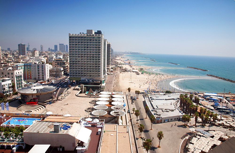 Herod Hotel, Gordon Beach, Hayarkon Street, Tel Aviv, Israel, Middle East 