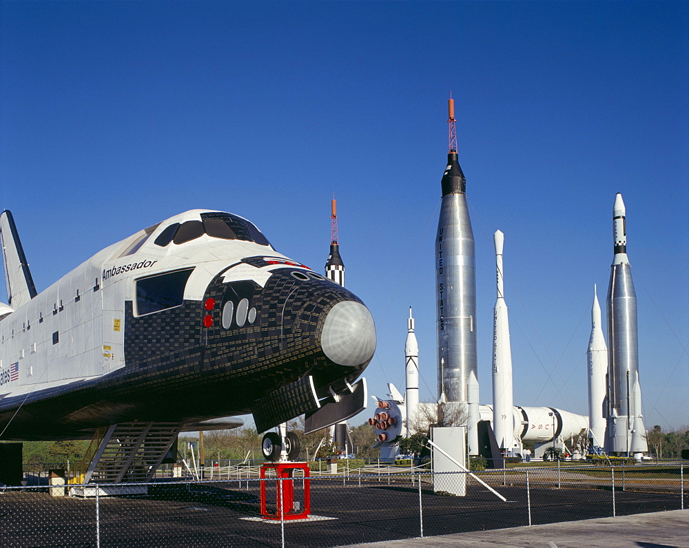 Retired shuttle and rockets, Kennedy Space Center, Florida, United States of America, North America