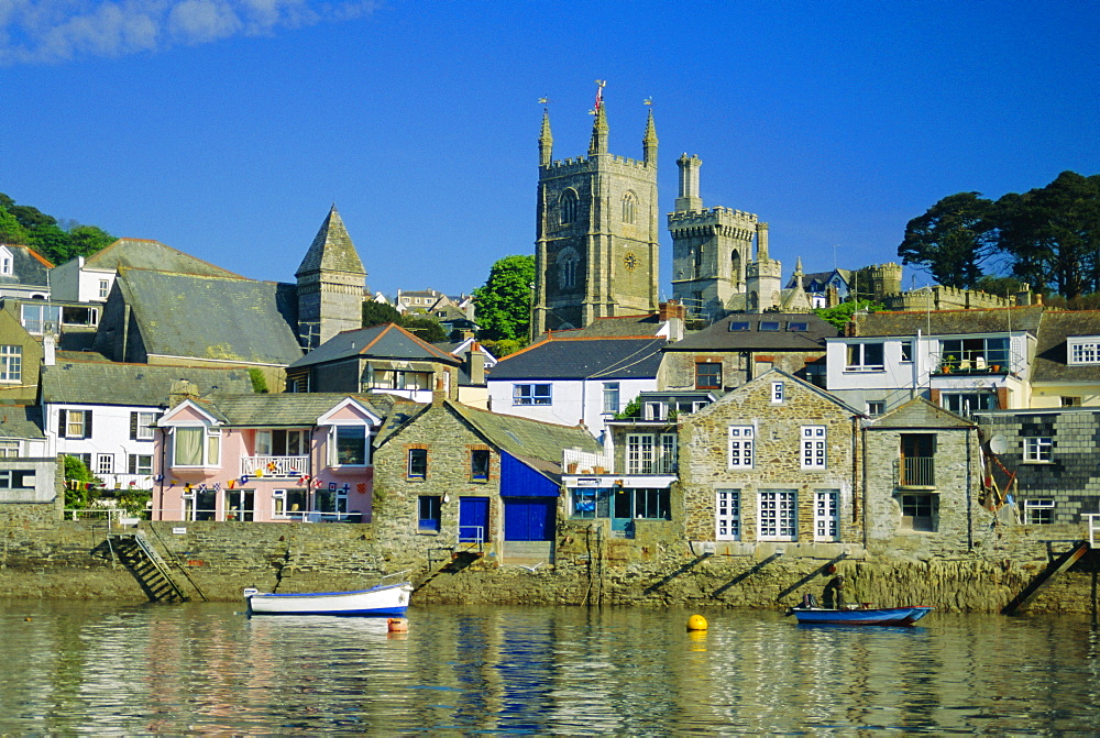 Waterfront at Fowey, Cornwall, England, UK