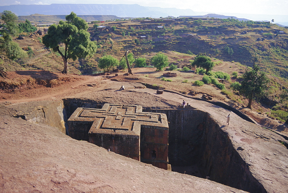 Bet Giorgis, rock cut church, Lalibela, Ethiopia, Africa