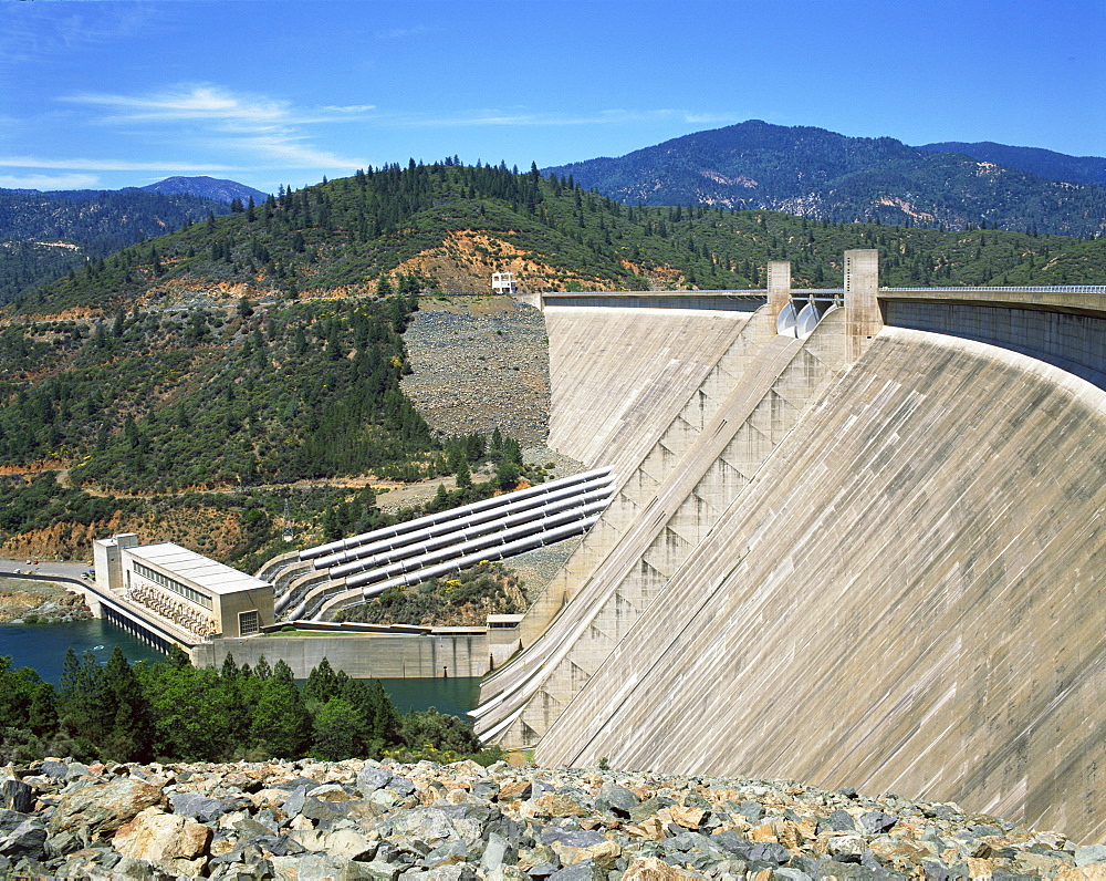 The Redding Shasta Dam in California, United States of America, North America