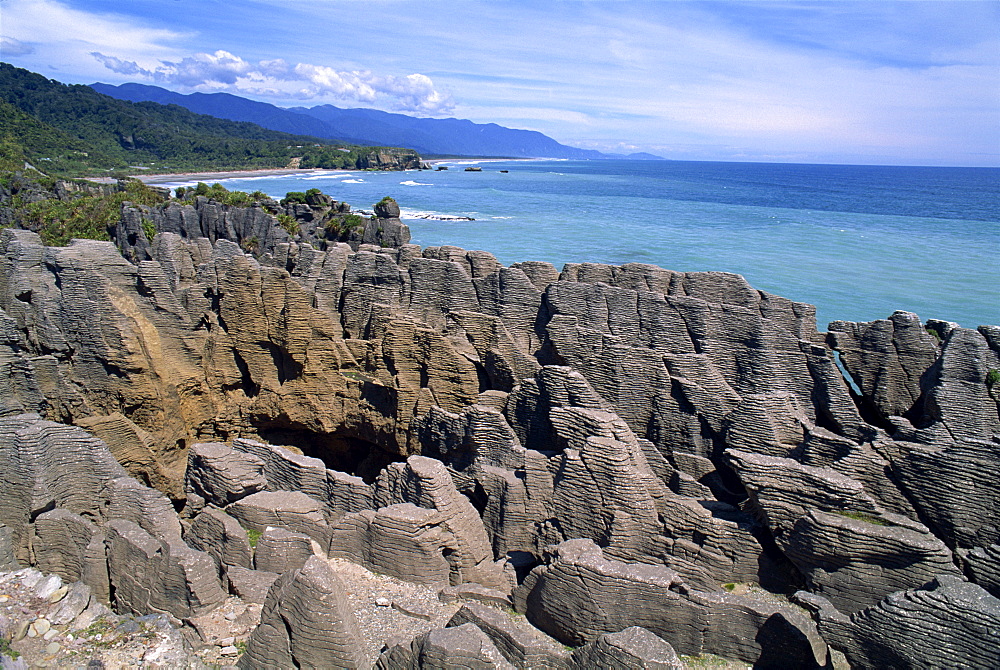 Pancake Rocks, Punakaiki, Paparoa National Park, Westland, South Island, New Zealand, Pacific