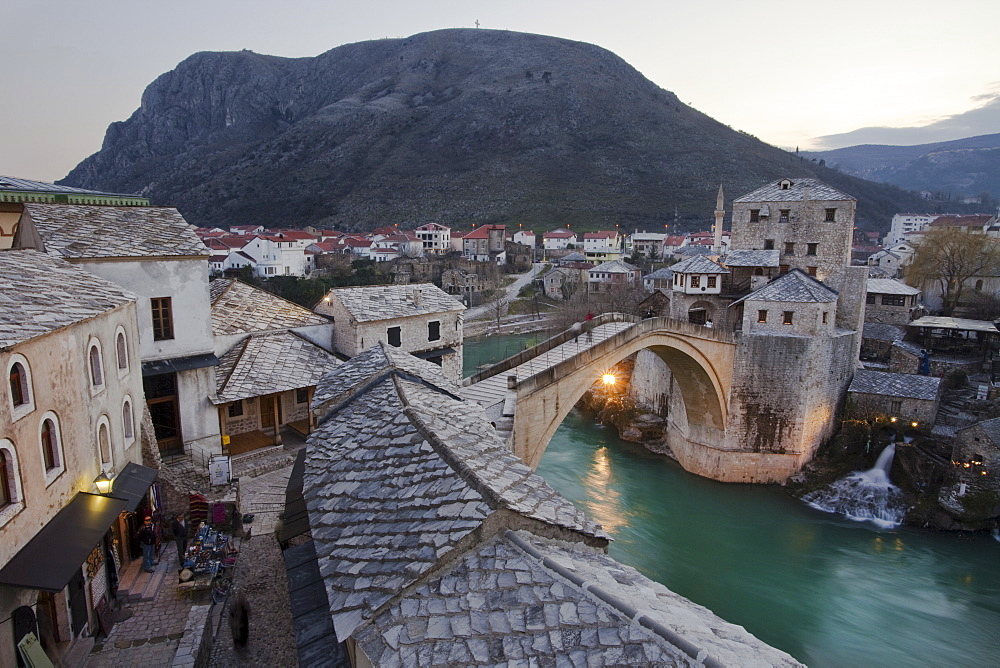 Stari Most Bridge, Mostar, UNESCO World Heritage Site, Bosnia, Bosnia Herzegovina, Europe