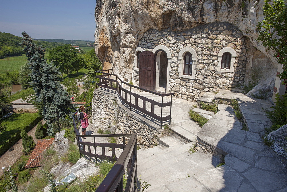 Rock Monastery St. Dimitar Basarbovski dating from the 12th century, UNESCO World Heritage Site, Ivanavo, Bulgaria, Europe