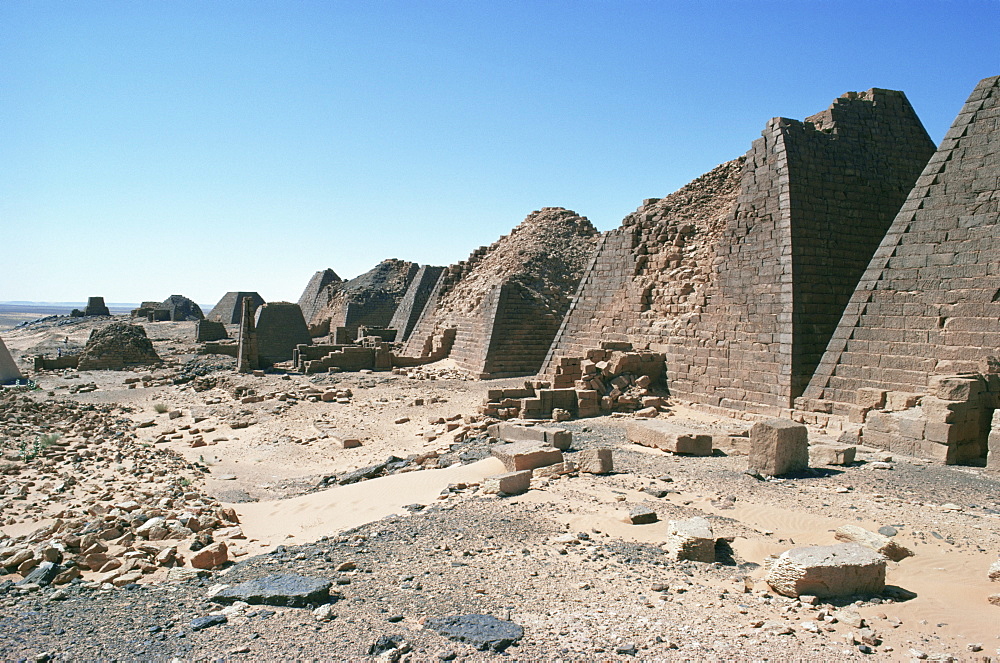 Pyramids, Meroe, Sudan, Africa