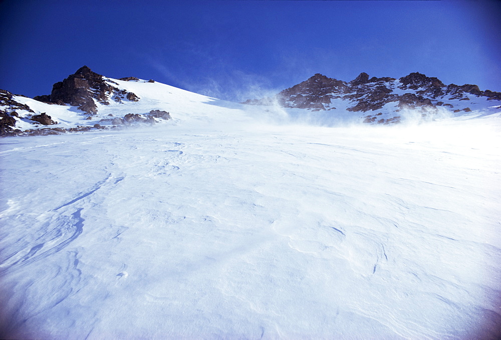 Wind blowing snow, Greenland, Polar Regions