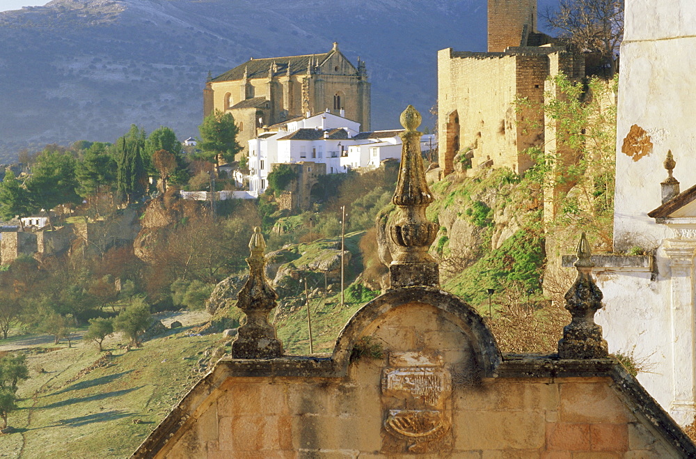 View to the church of Santo Espirito, Ronda, Malaga, Andalucia (Andalusia), Spain, Europe