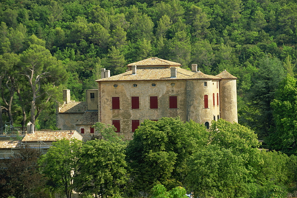 Chateau, former home of Picasso, Vauvenargues, near Aix, Bouches-du-Rhone, Provence, France, europe