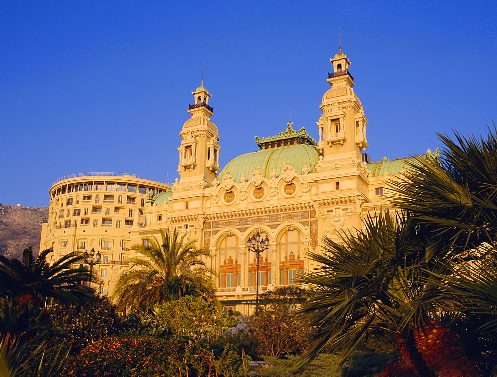 East front of the Casino, Monte Carlo, Monaco, Europe