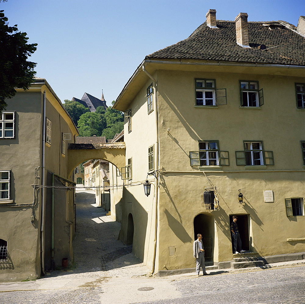 House where Vlad Drakul lived between 1431 and 1435 and where Vlad Tepes was born, Sighisoara, UNESCO World Heritage Site, Transylvania, Romania, Europe