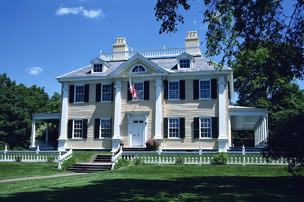 Vassal House, used by George Washington in 1775, in Cambridge, Massachusetts, New England, United States of America, North America