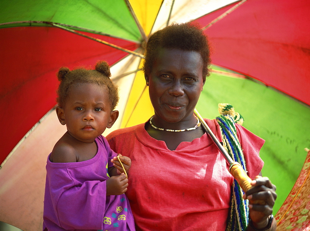 Woman and child, Solomon Islands, Pacific Islands, Pacific