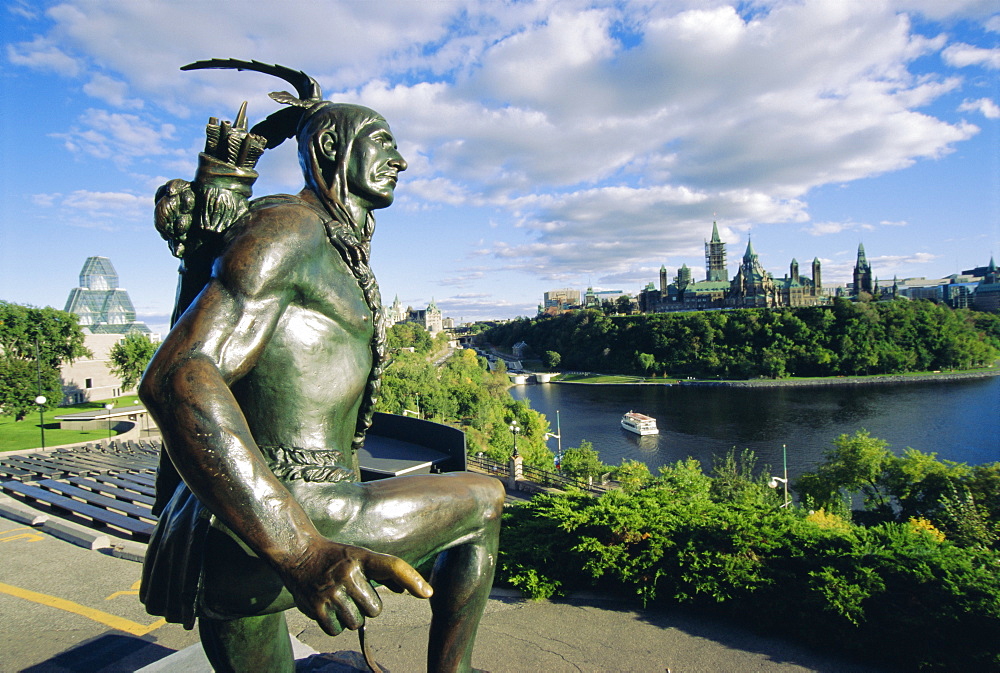 View to Parliament Building, Ottawa, Ontario, Canada