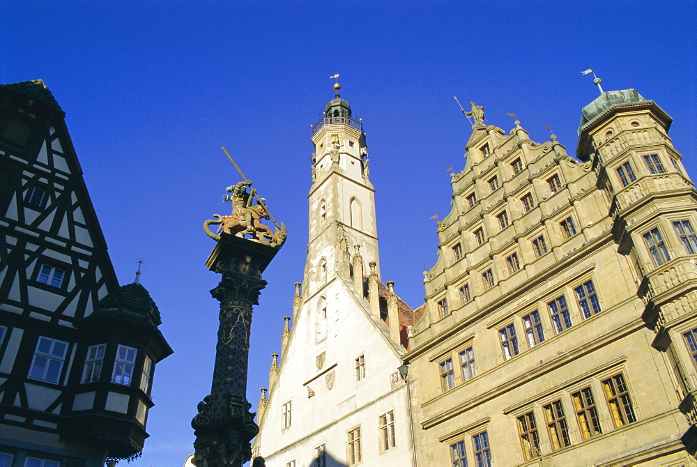 Town hall, Tauber, Rothenburg, Bavaria, Germany, Europe