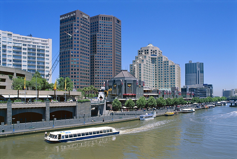 City skyline and Yarra River, Melbourne, Victoria, Australia, Pacific