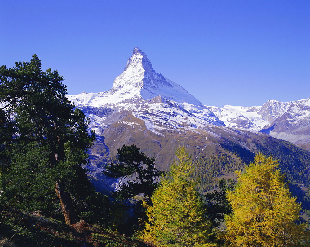 The Matterhorn mountain 4478m), Valais (Wallis), Swiss Alps, Switzerland, Europe