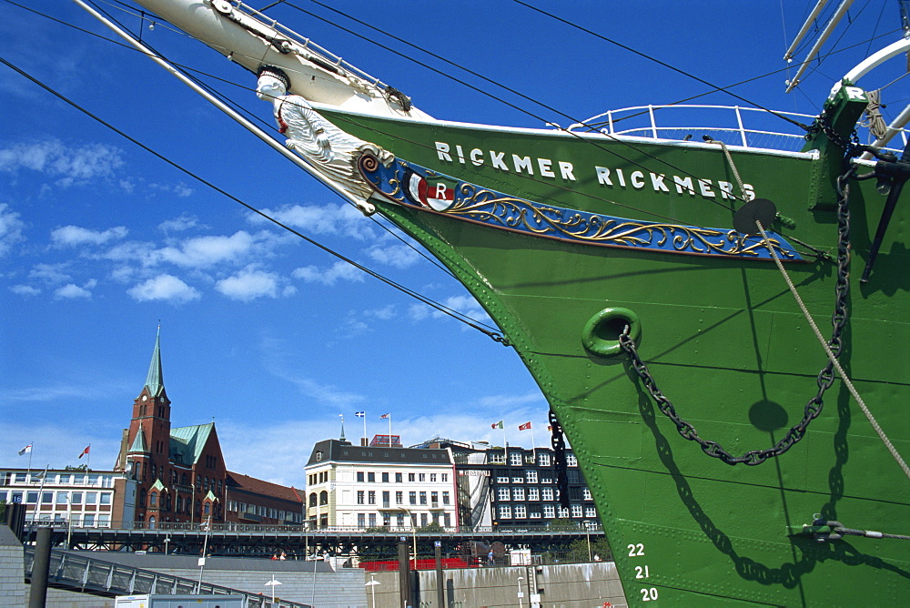 Rickmer Rickmers in harbour, Hamburg, Germany, Europe