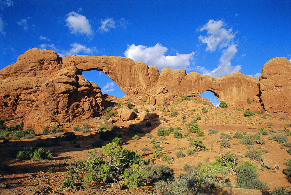 North Window and South Window, Arches National Park, Utah, USA, North America