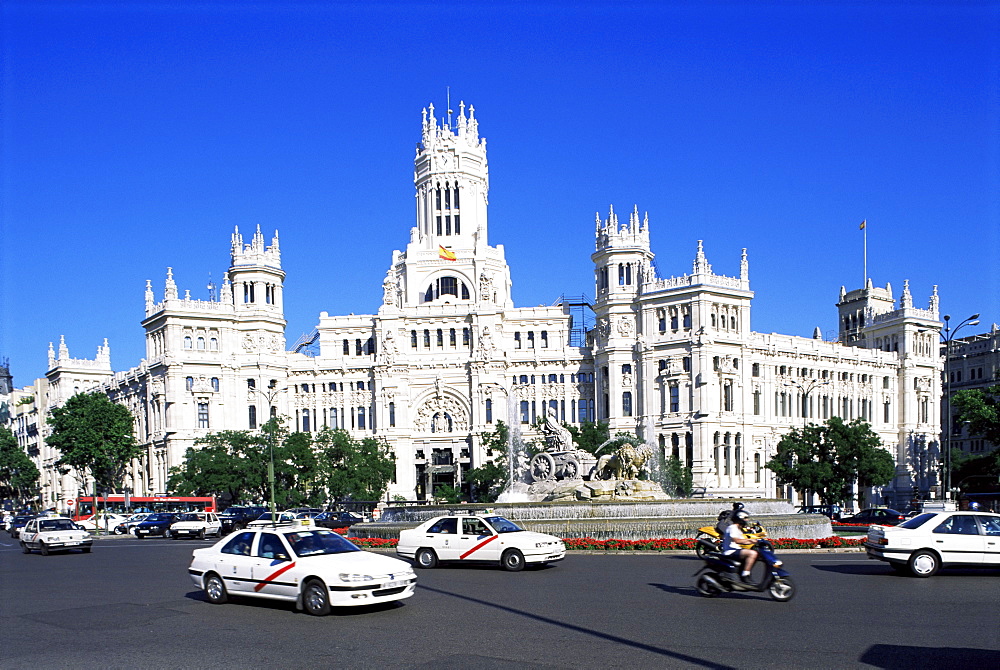 Palacio de Comunicaciones, Plaza de la Cibeles, Madrid, Spain, Europe