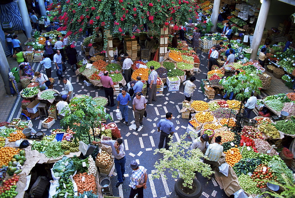 Market hall, Funchal, Madeira, Portugal, Europe