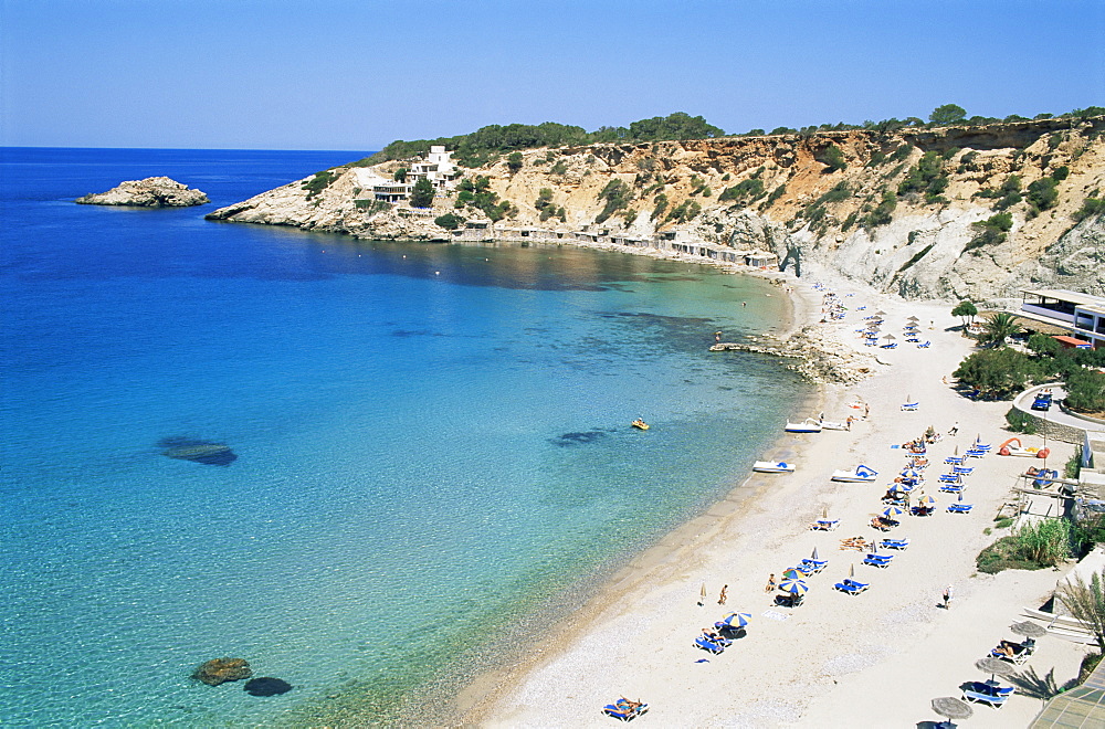 Beach, Cala d'Hort, Ibiza, Balearic Islands, Spain, Mediterranean, Europe