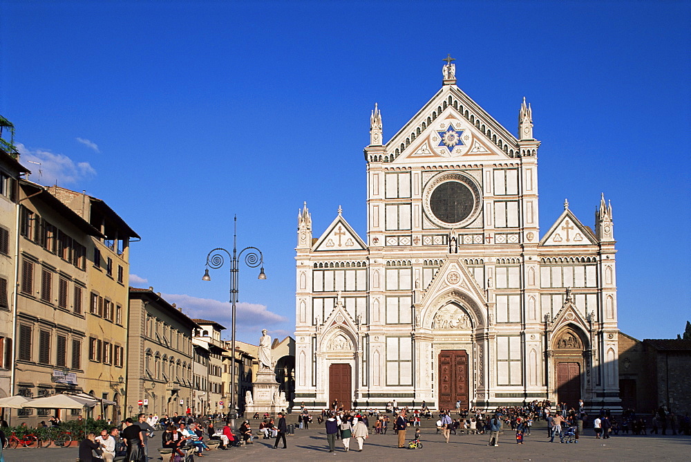 Piazza Santa Croce, Florence, Tuscany, Italy, Europe