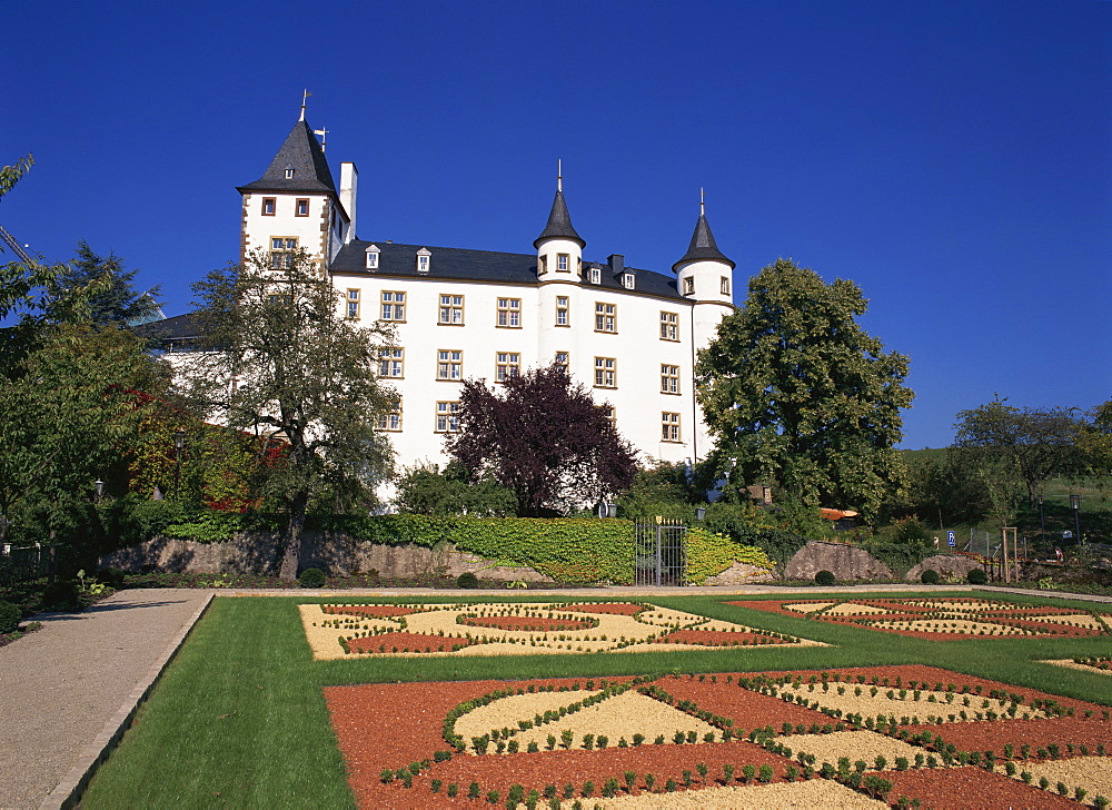 Berg castle at Perl-Nennig, Saarland, Germany, Europe