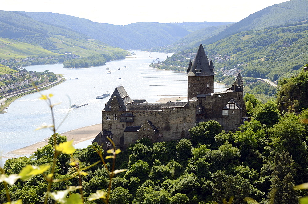 Stahleck Castle, Bacharach, Rhine Valley, Rhineland-Palatinate, Germany, Europe