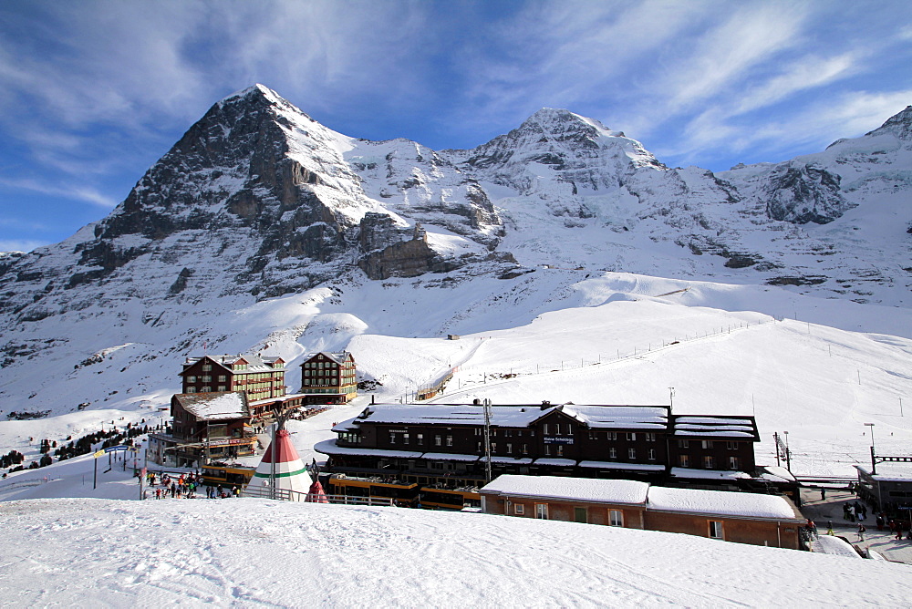 Kleine Scheidegg, Eiger and Monch, Bernese Oberland, Switzerland, Europe