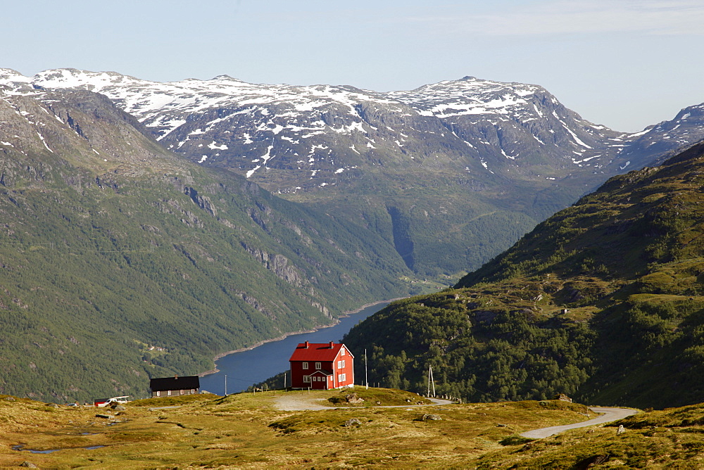 Landscape at Roldalsfjellet near Roldal, Hardangervidda, Hordaland, Norway, Scandinavia, Europe