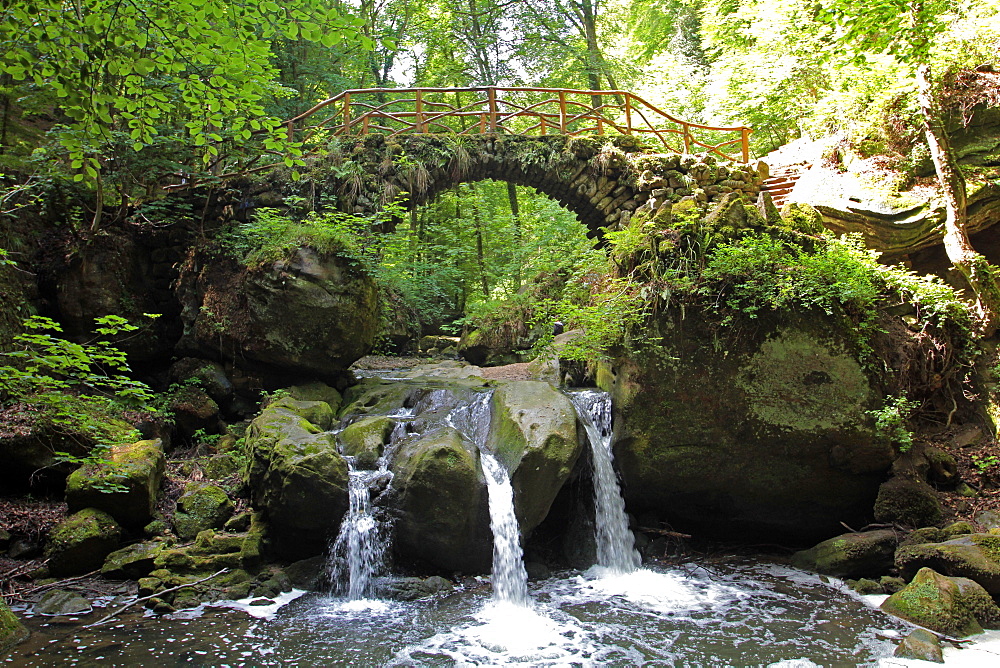 Waterfall Schiessentumpel at Mullerthal, Luxembourg, Europe