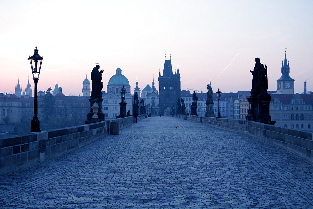 Charles Bridge, UNESCO World Heritage Site, Old Town, Prague, Czech Republic, Europe