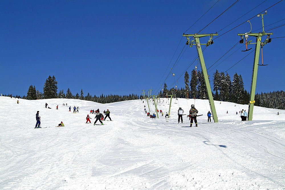 Ski-lift Notschrei, Black Forest, Baden-Wurttemberg, Germany, Europe