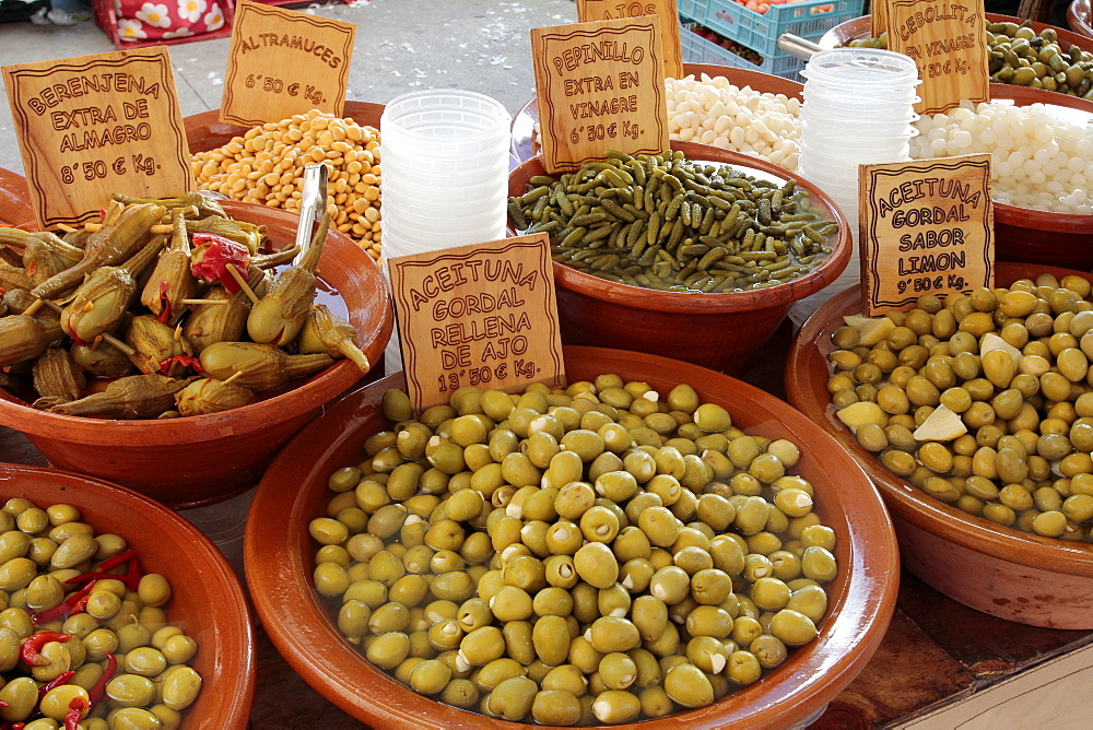 Market at Pollenca, Mallorca, Balearic Islands, Spain, Europe