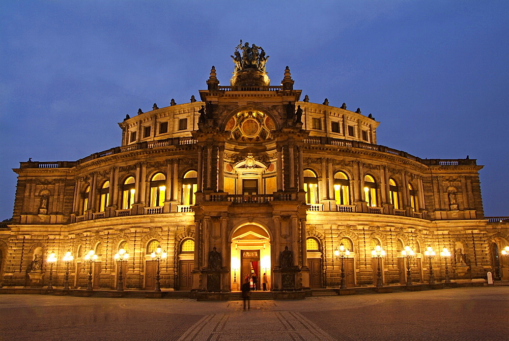 Semper Opera, Dresden, Saxony, Germany, Europe