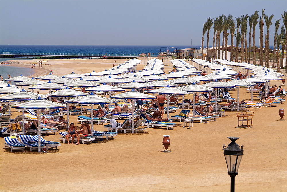 Hotel beach, Hurghada, Red Sea, Egypt, North Africa, Africa