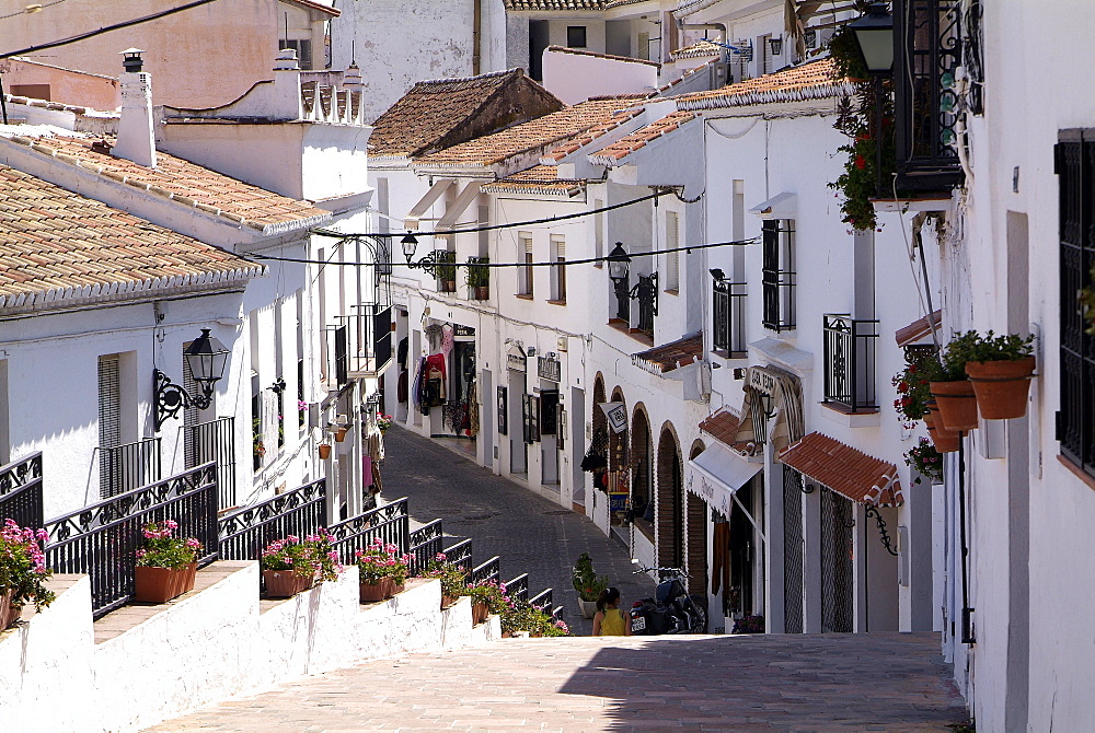 White village of Mijas near Torremolinos, Andalusia, Spain, Europe