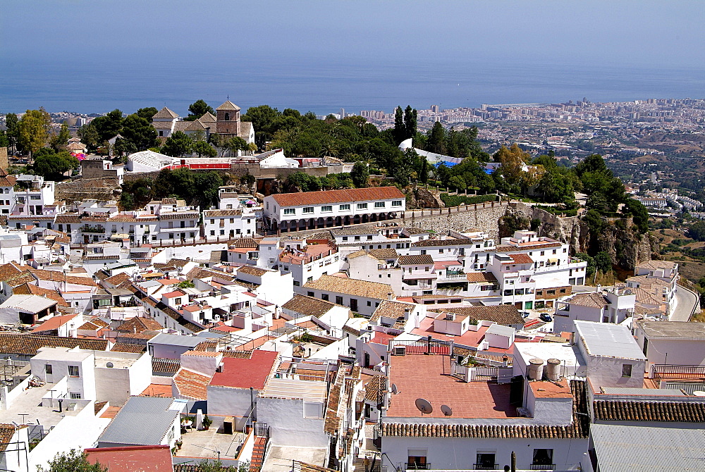 White village of Mijas near Torremolinos, Andalusia, Spain, Europe