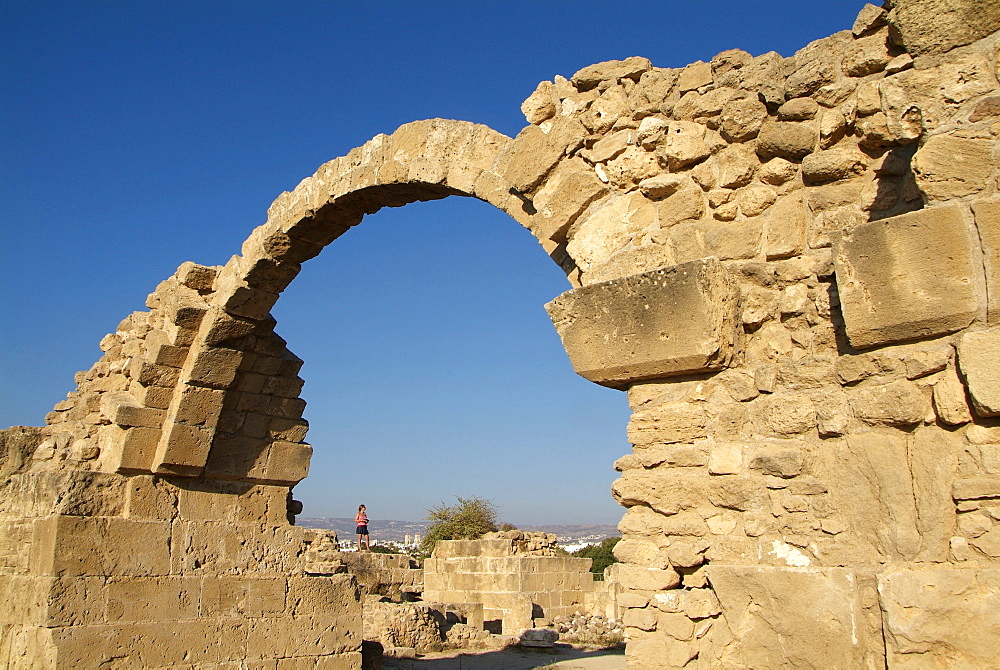 Ruins at Paphos, UNESCO World Heritage Site, Cyprus, Europe