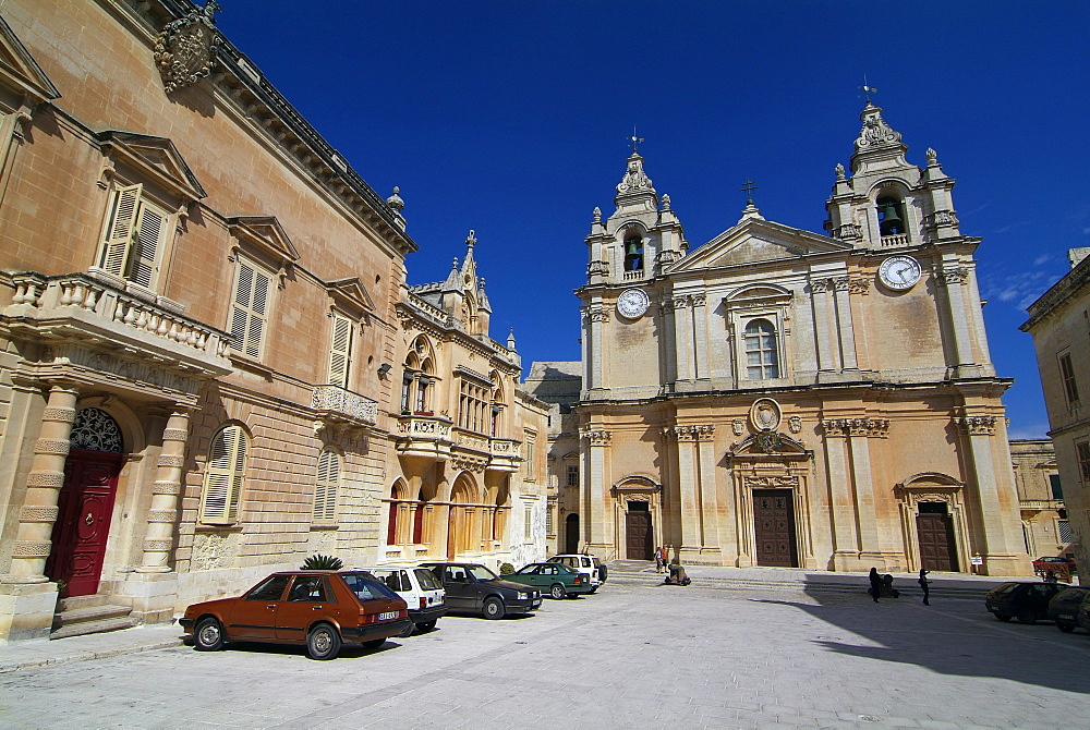 Cathedral of Mdina, Malta, Mediterranean, Europe