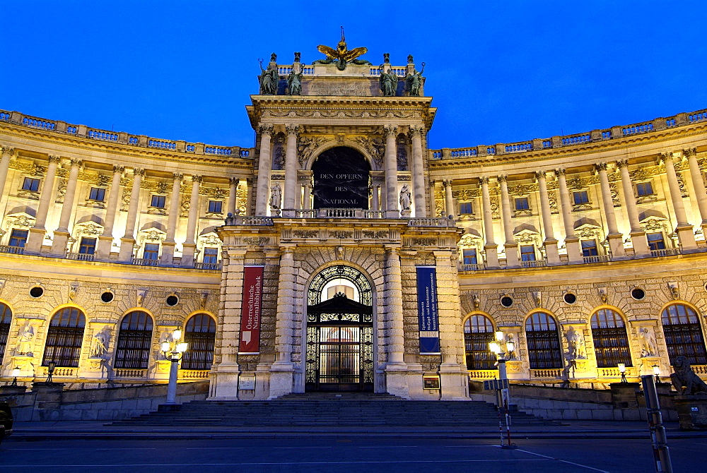 Heldenplatz and Hofburg, UNESCO World Heritage Site, Vienna, Austria, Europe