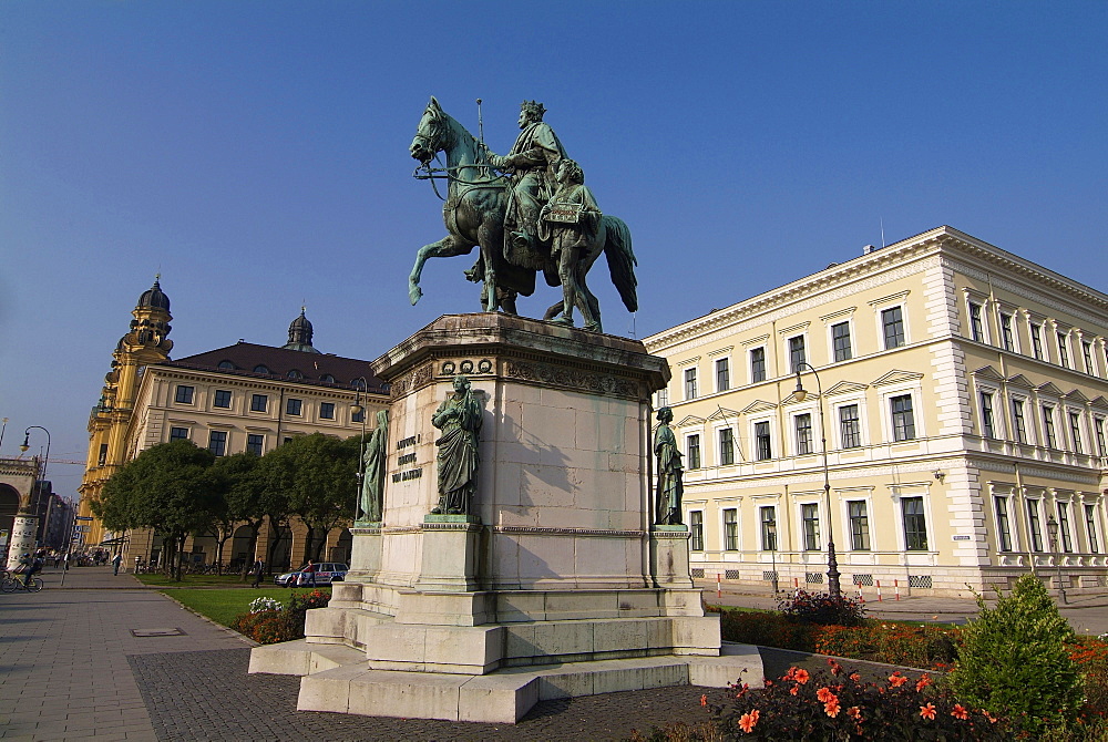 Odeonsplatz, Munich, Bavaria, Germany, Europe