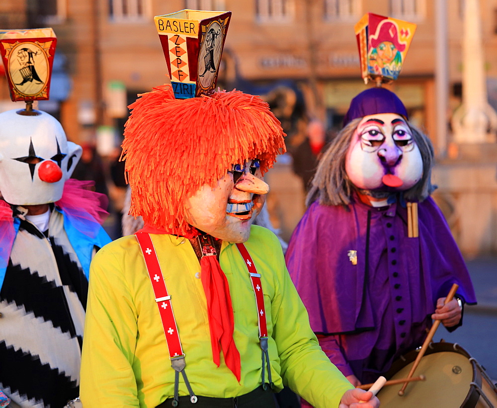 Carnival of Basel (Basler Fasnacht), Basel, Canton of Basel City, Switzerland, Europe