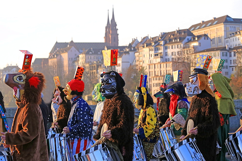 Carnival of Basel (Basler Fasnacht), Basel, Canton of Basel City, Switzerland, Europe