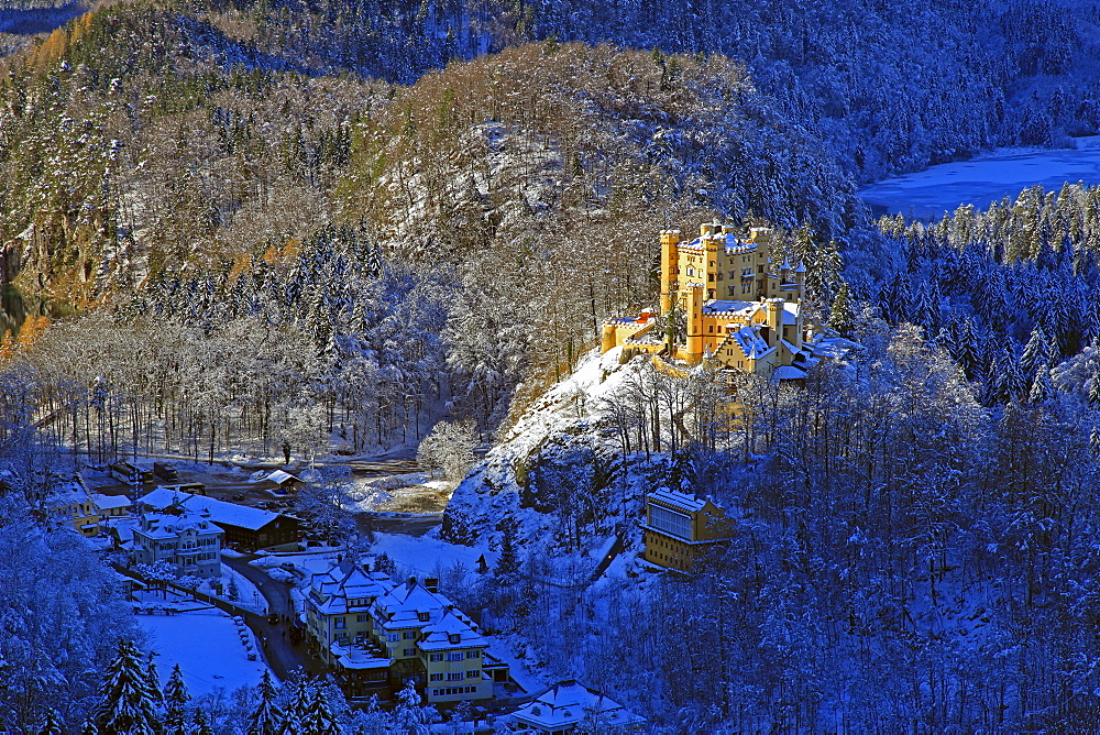 Hohenschwangau Castle near Schwangau, Allgau, Bavaria, Germany, Europe