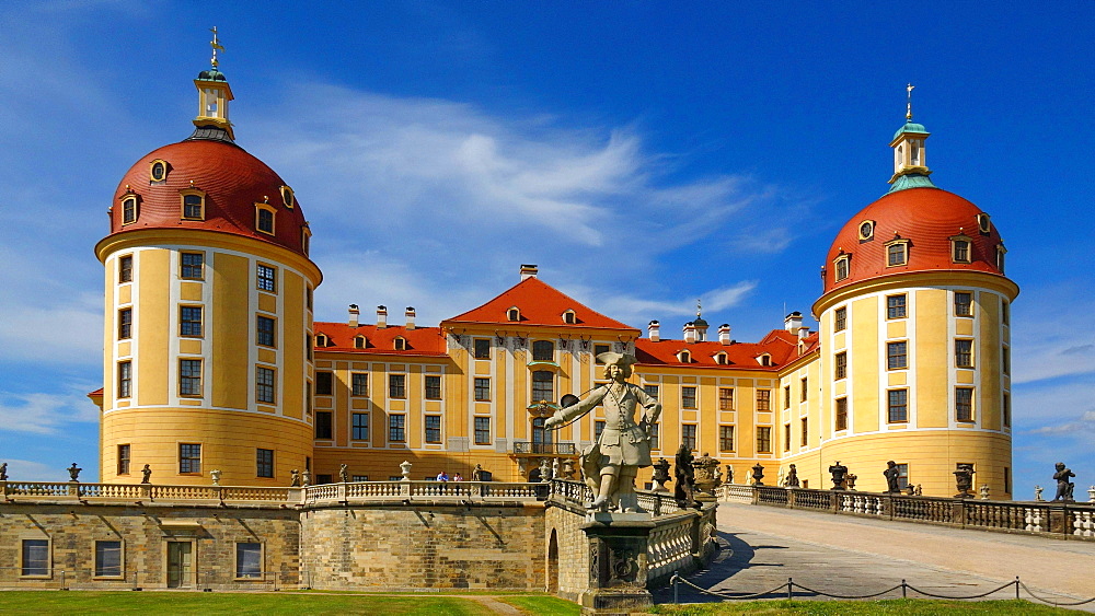 Moritzburg Castle near Dresden, Saxony, Germany, Europe