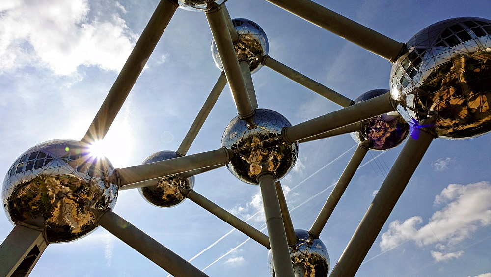 Atomium in the Urban District of Laeken, Brussels, Brabant, Belgium, Europe