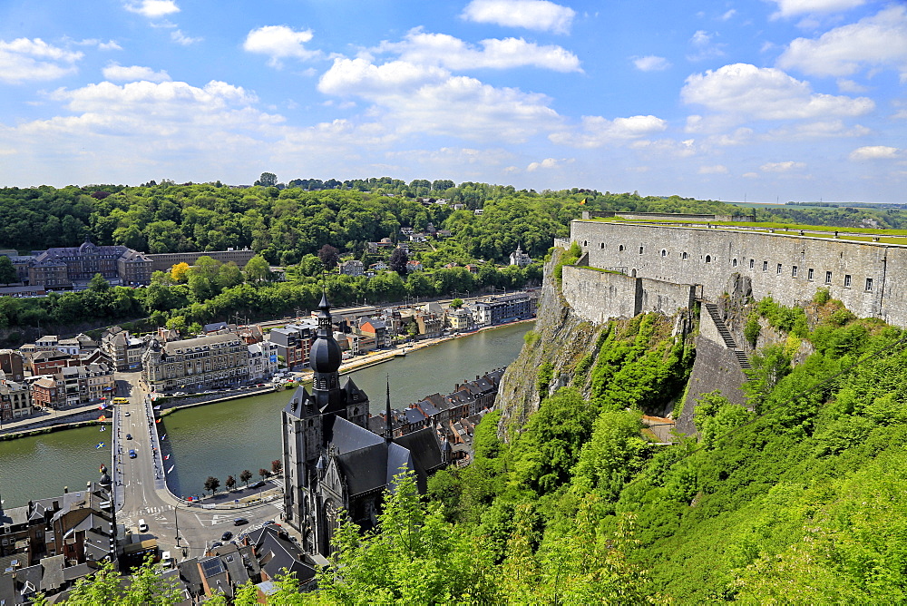 Citadel of Dinant on Meuse River, Dinant, Province of Namur, Wallonia, Belgium, Europe