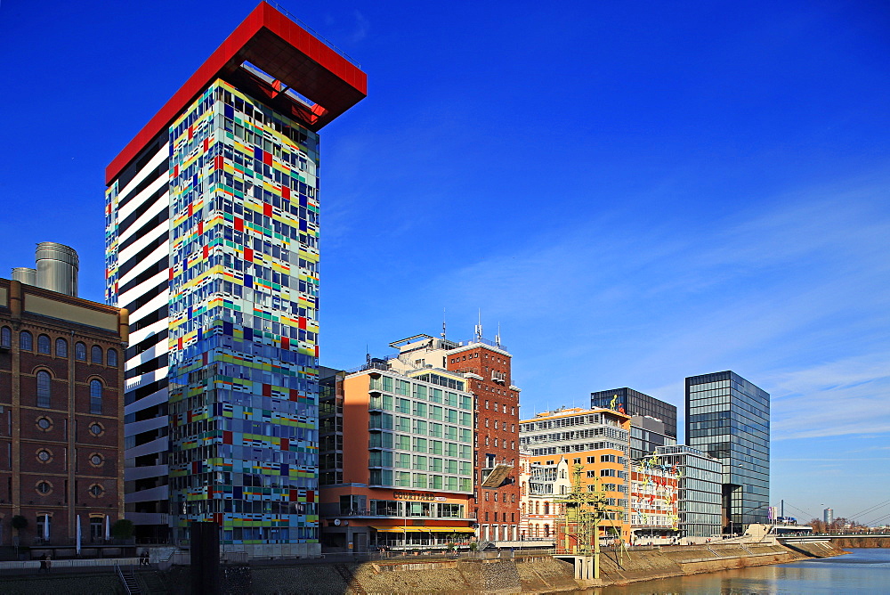 Media Harbour in Dusseldorf, North Rhine-Westphalia, Germany, Europe