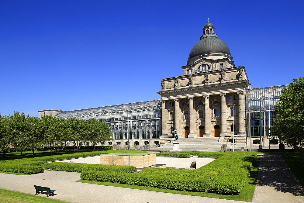 Staatskanzlei and Hofgarten, Munich, Upper Bavaria, Bavaria, Germany, Europe